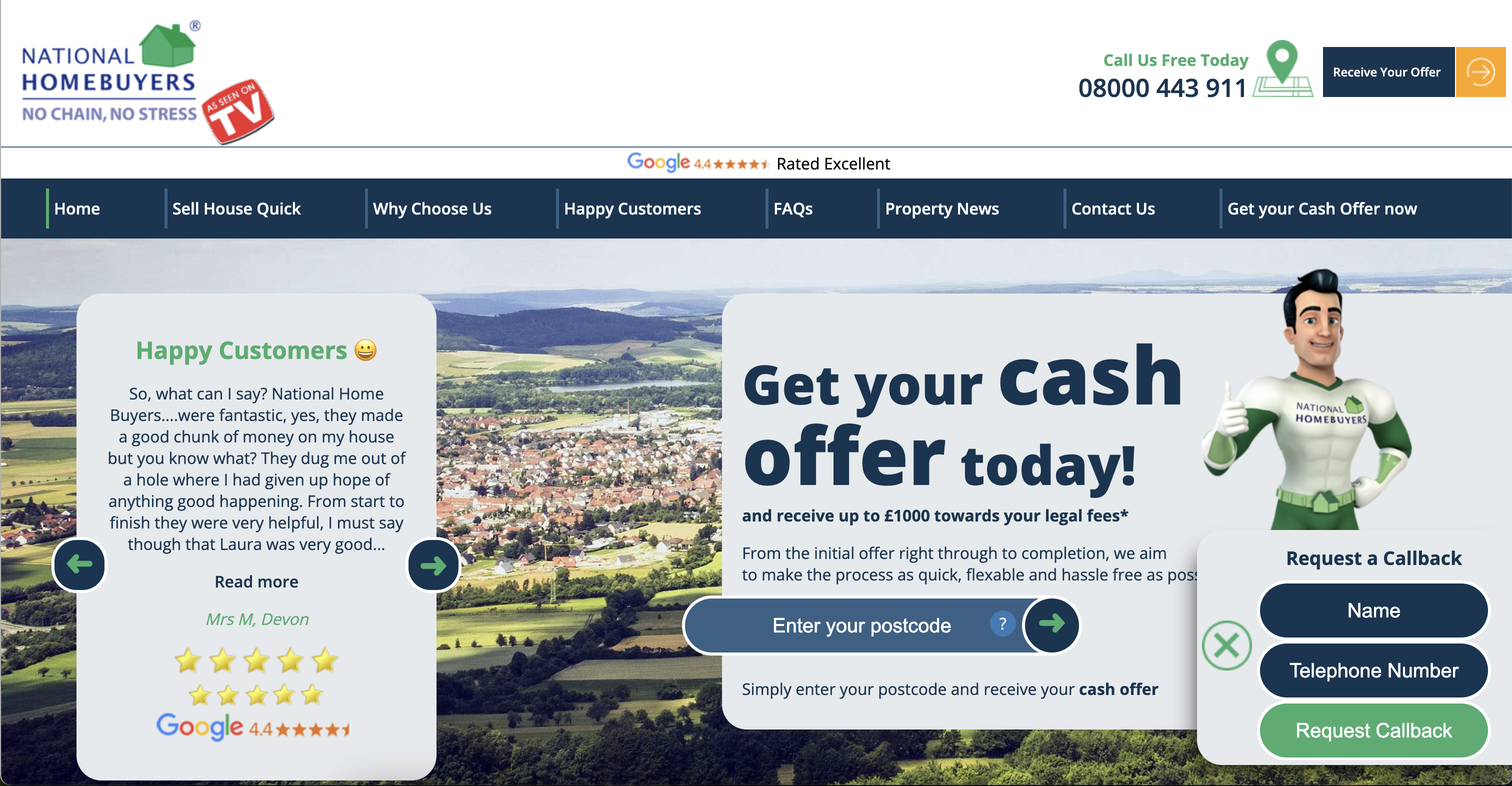 National Homebuyers website screenshot