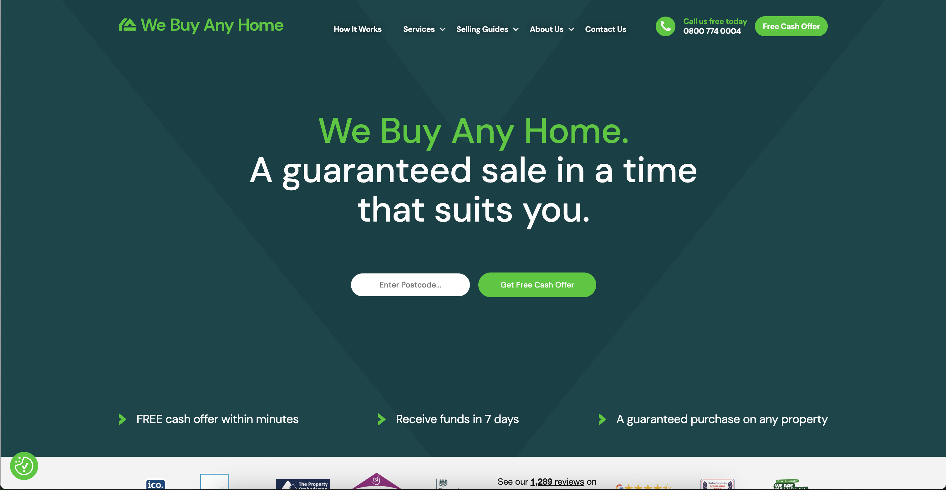 We Buy Any Home website screenshot
