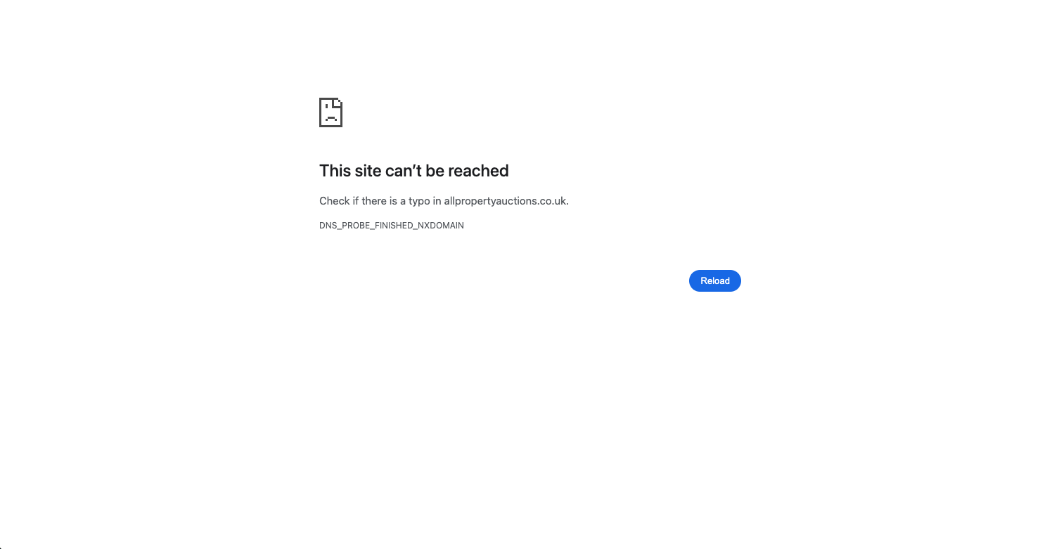 All Property Auctions website screenshot